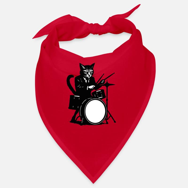 Batteur de chat en smoking Bandana