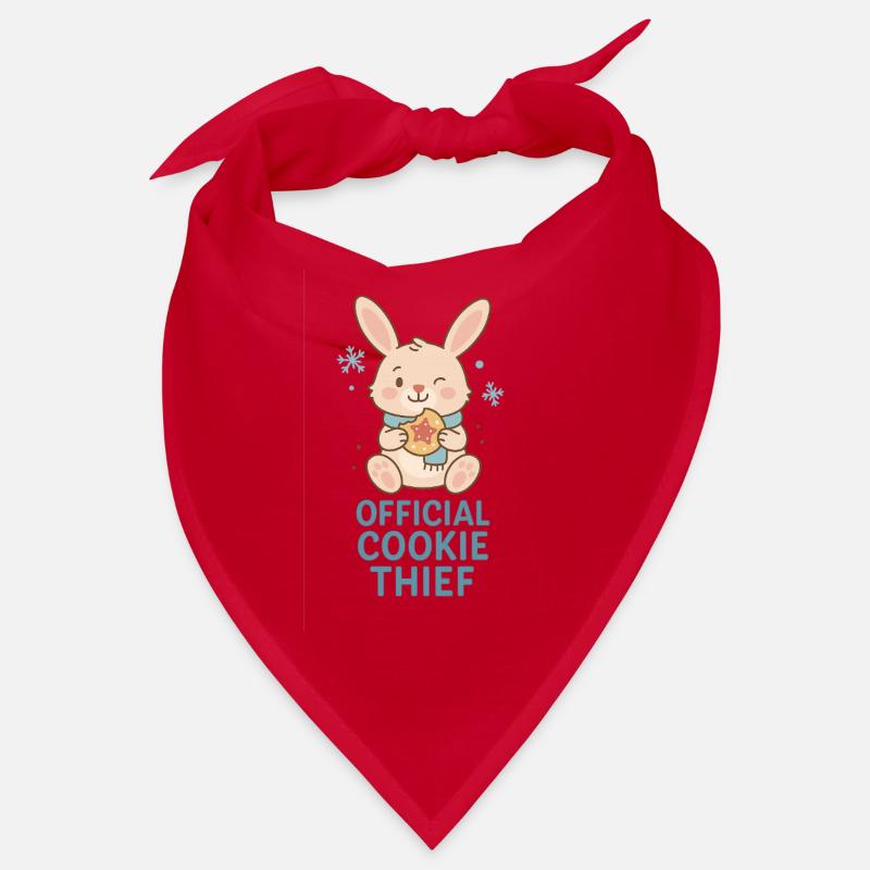 Voleur de biscuits officiel - Lapin de Noël Bandana
