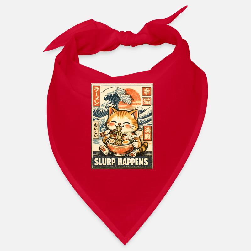 Ramen Chat - Bandana - rouge