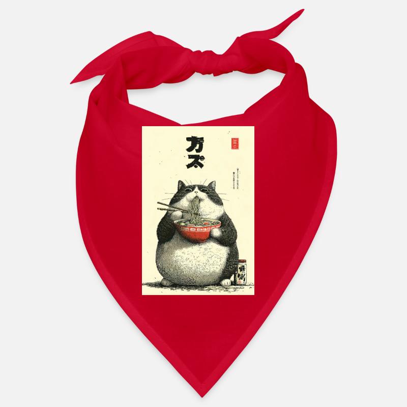 Ramen Chats Chonky Ukiyo-e Bandana