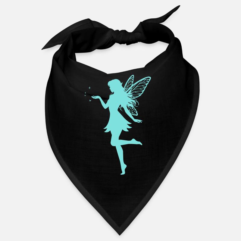 Silhouette de fée avec des étoiles Bandana
