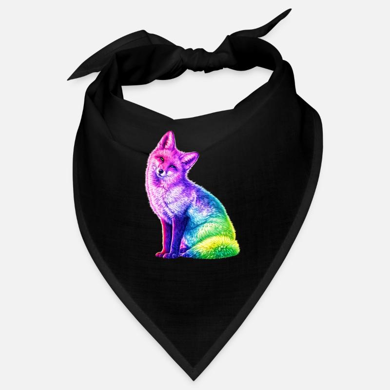 Regenbogenfuchs Farbkunst Bandana