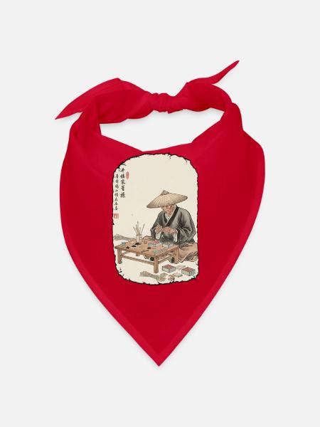 Pyro Feuerwerk Silvester - Bandana - Rot - Vorne