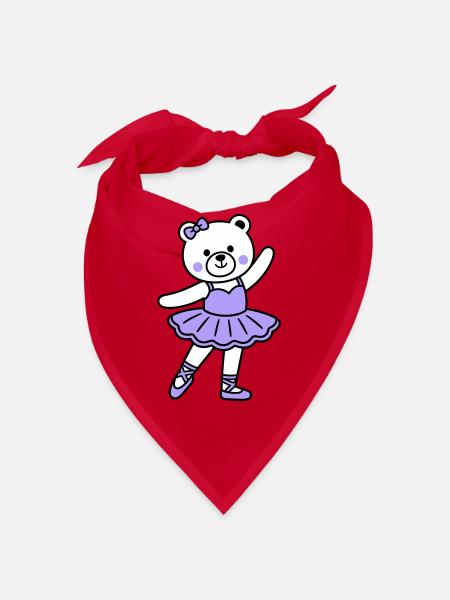 Ballet de l’ours - Bandana - rouge - Devant