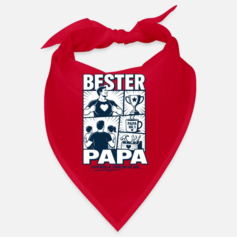 Bester Papa Superheld Design Bandana