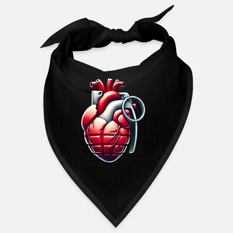 Conception de grenade à cœur explosif Bandana