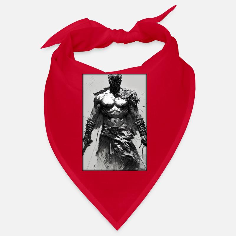 Warrior Sword Vintage Black White 4 Bandana