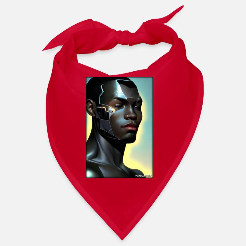 Cyborg Man Future Sci-Fi Machine Technology Bandana