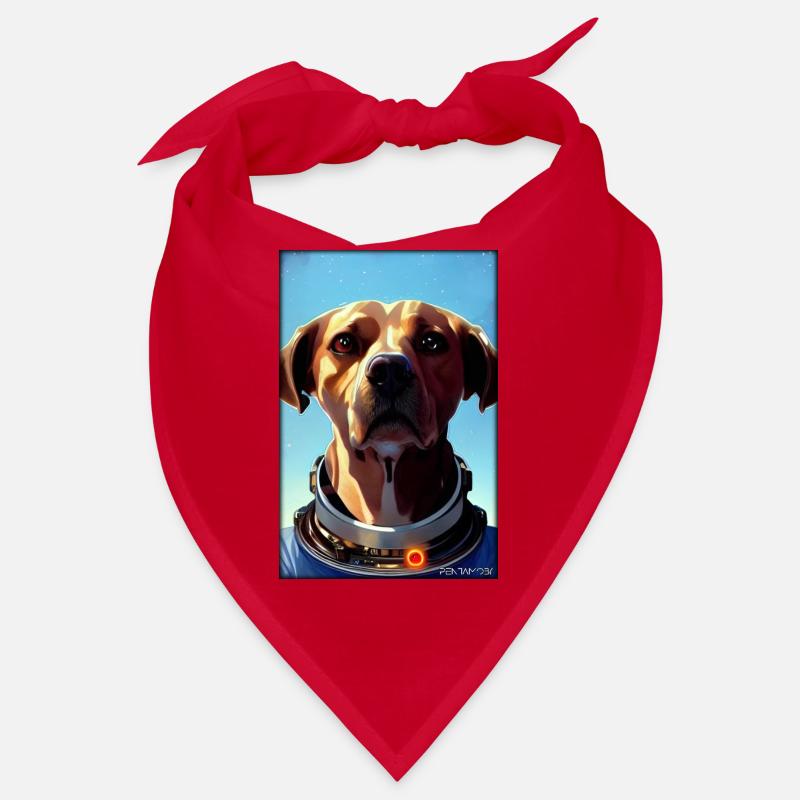 Dog Pet Astronaut Future Sci-Fi Technology Bandana
