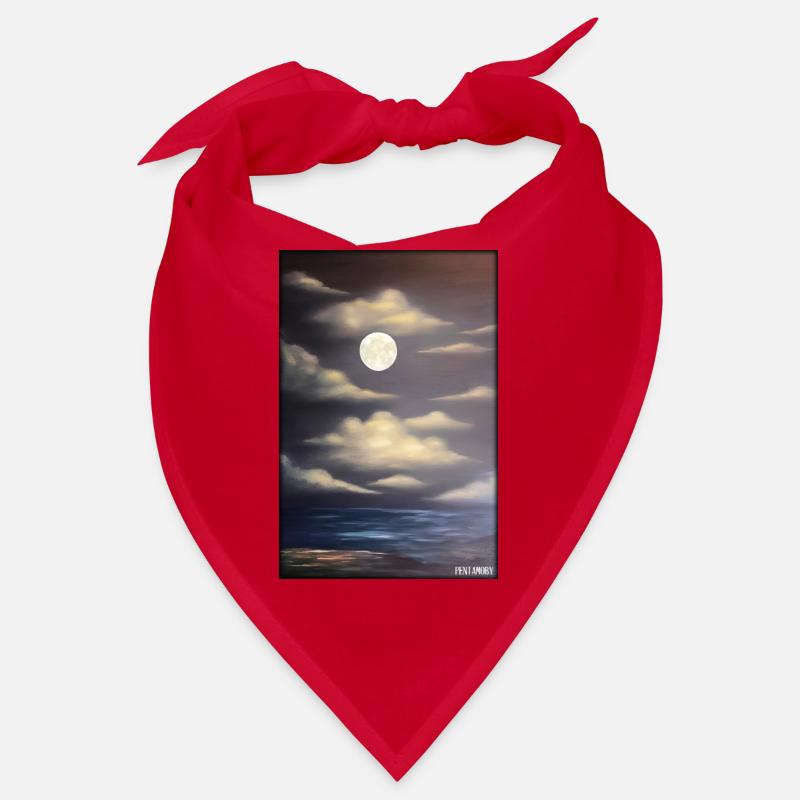 Moon Night Evening Nature Rest Moonlight Full Moon Bandana