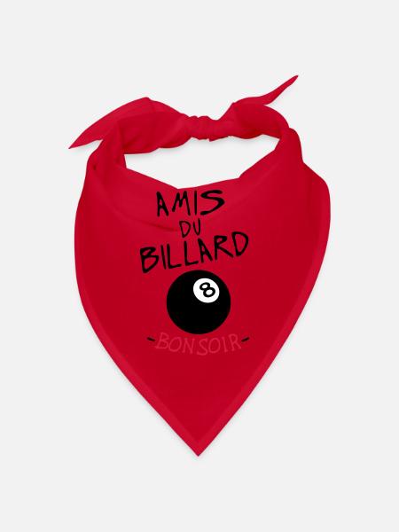 Zitat Freunden gute Nacht Billard 8 Ball Sport Humor - Bandana - Rot - Vorne