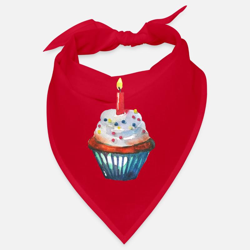 Geburtstag Cupcake Kerze Bandana