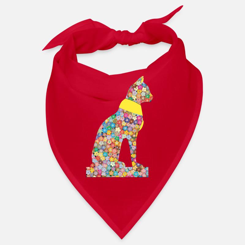 Cat Flower Pharaohs Ancient Bandana
