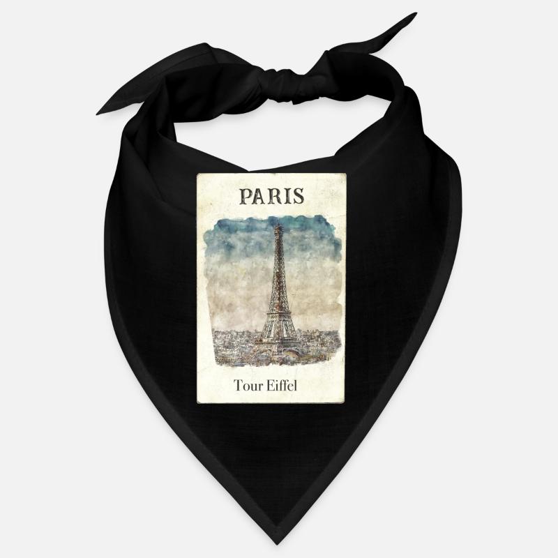Paris Eifelturm Vintage Bandana