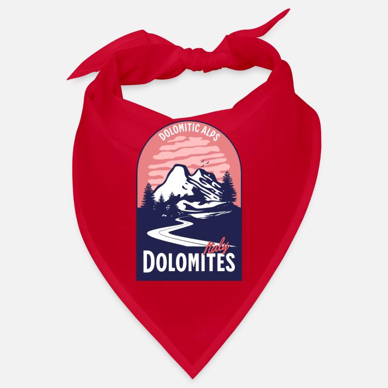 Dolomites Italy Mountain Sunset Bandana