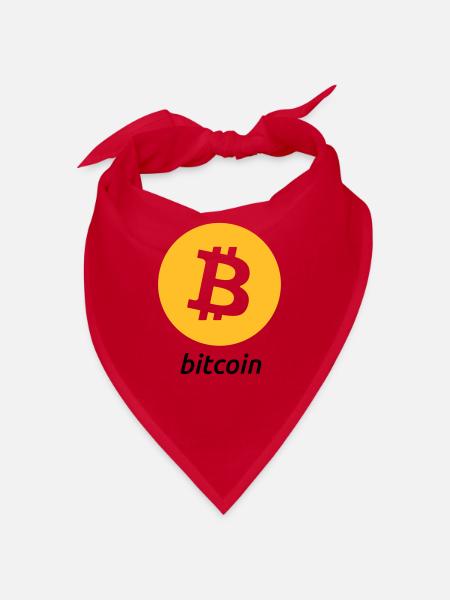 Bitcoin - Bandana - rouge - Devant