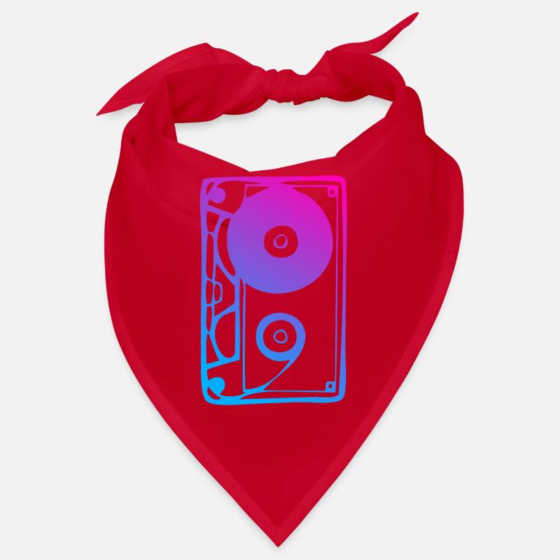 Music cassette gradient 80s 90s retro Bandana