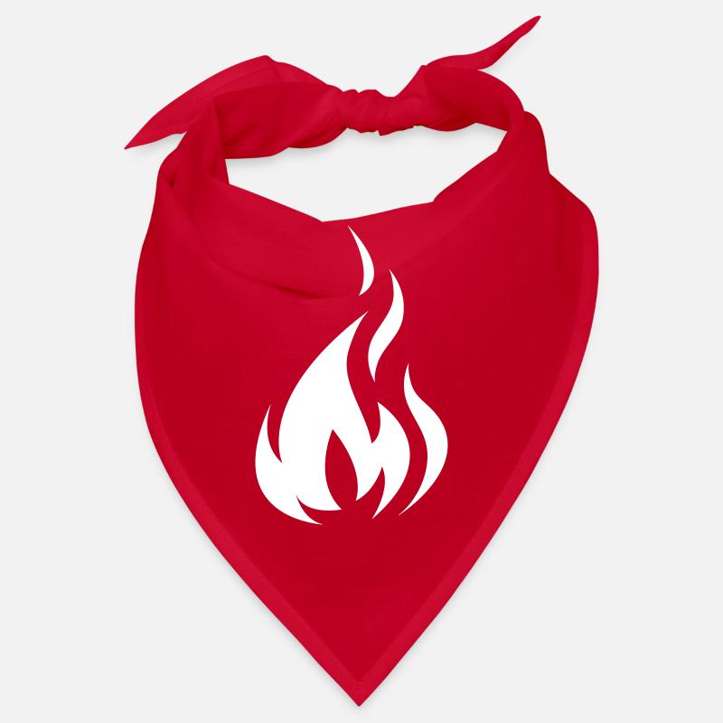 Flame White Bandana