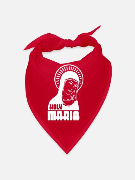Holy Mary - Bandana - red - Front