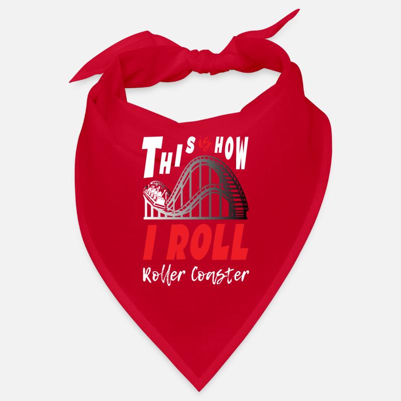 This is How I Roll Roller Coaster - Bandana - Rot