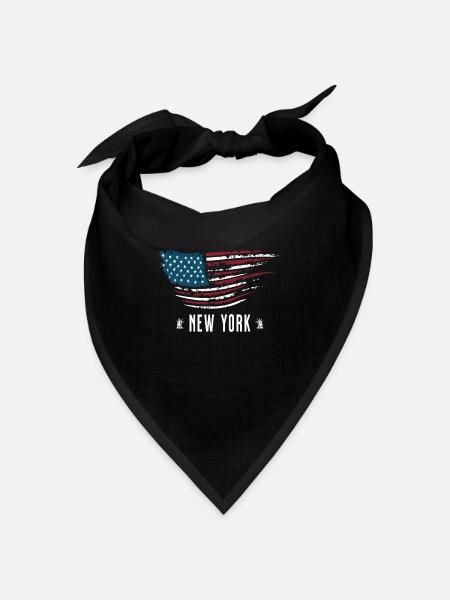New york - Bandana - Schwarz - Vorne