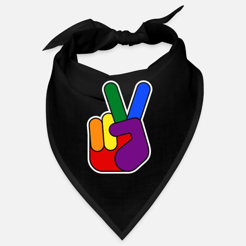 Conception de mains Rainbow Vsign Bandana