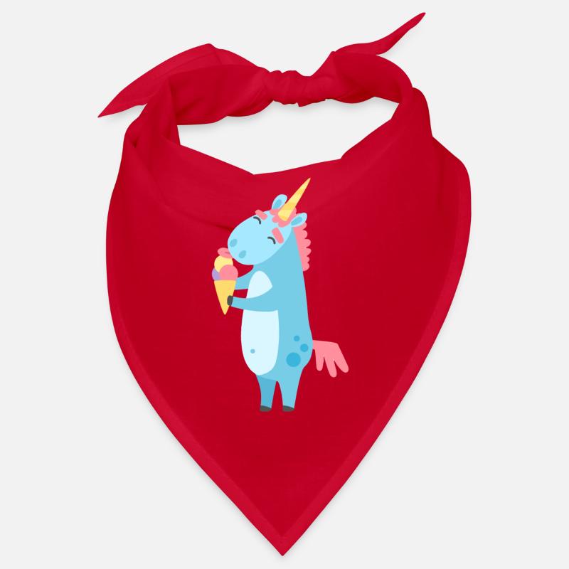 Einhorn mit Eis Bandana