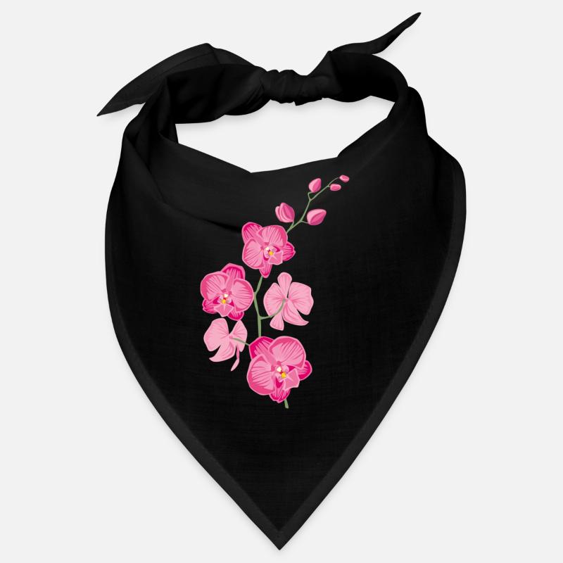 ORCHIDÉES fleur - cadeau d'amour - rose rose Bandana