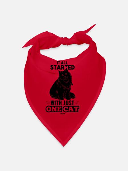 Katze - Bandana - Rot
