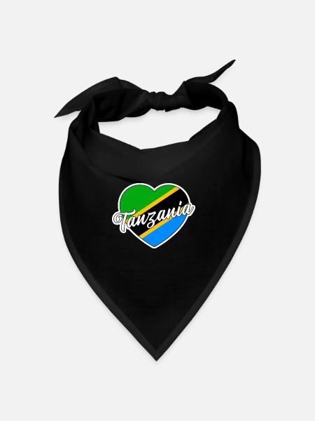 Tansania - Bandana - Schwarz - Vorne