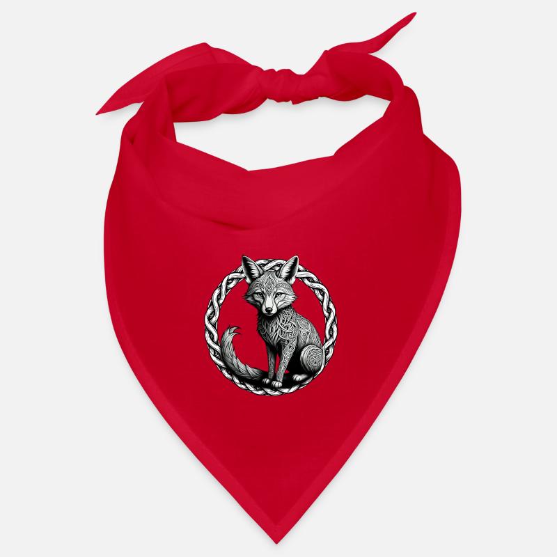 Fox with Celtic Knot 01 Bandana
