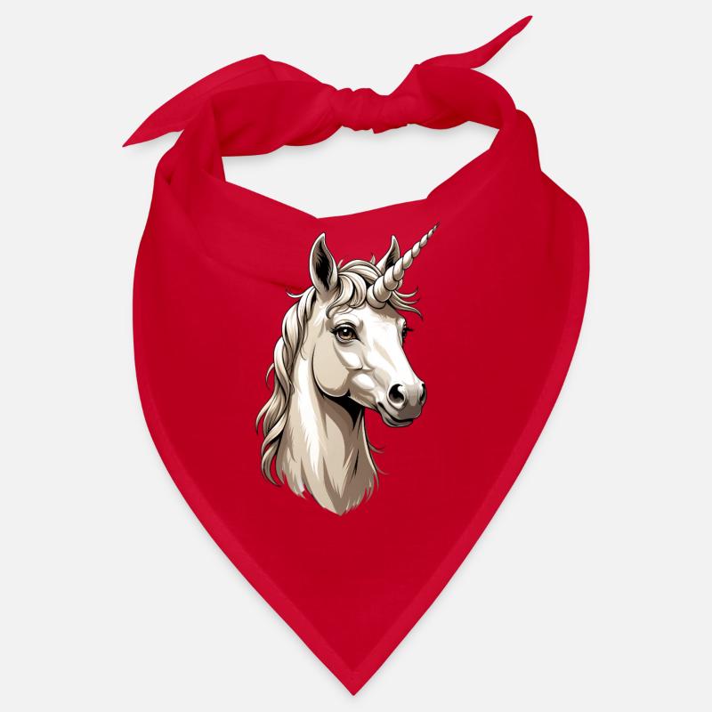 Illustration de la tête de licorne Bandana