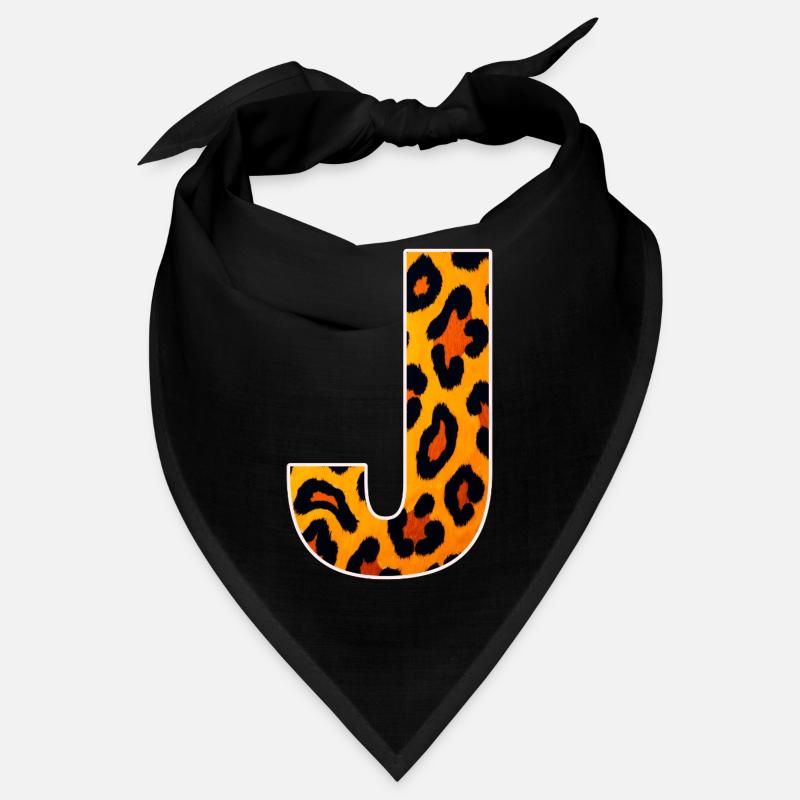 LeopardJ Letter Bandana