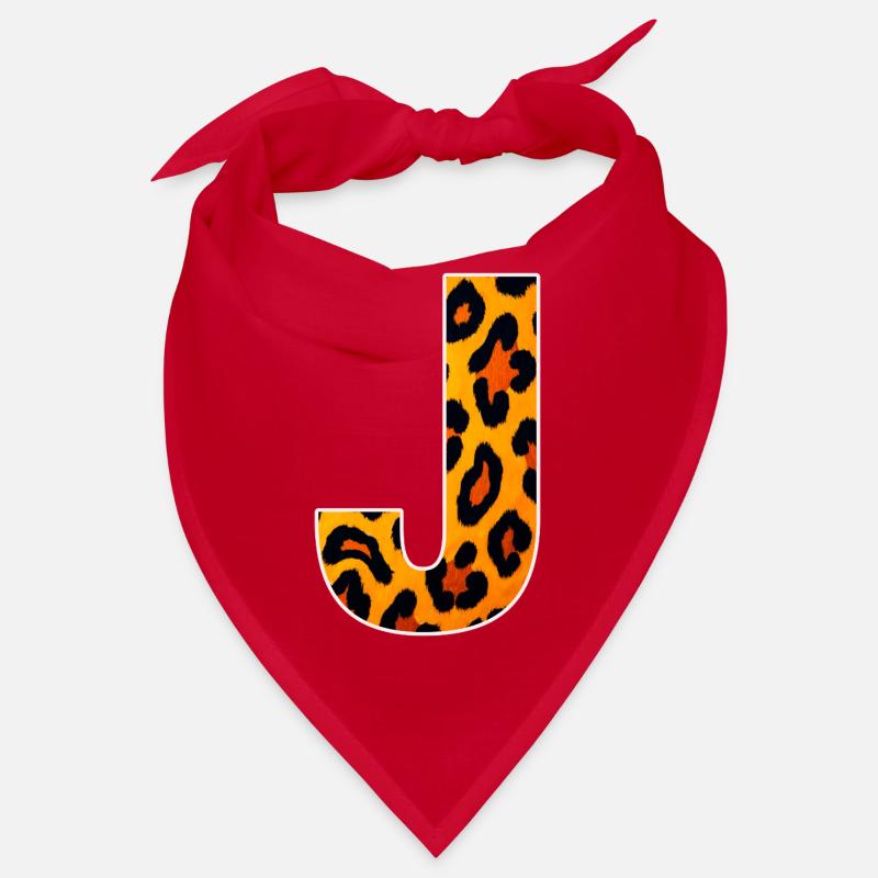 LeopardJ Buchstabe Bandana