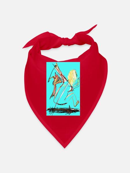 kein Nest, kein Mädchen - Bandana - Rot - Vorne