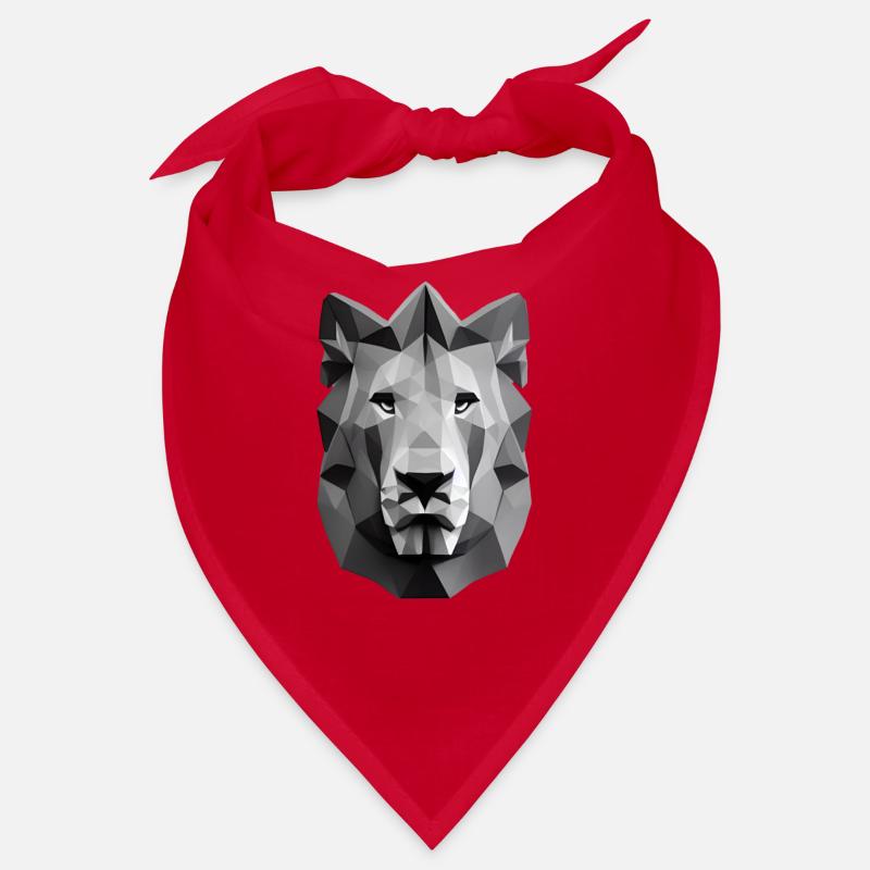 Polygon Design Löwe Tierkopf Bandana