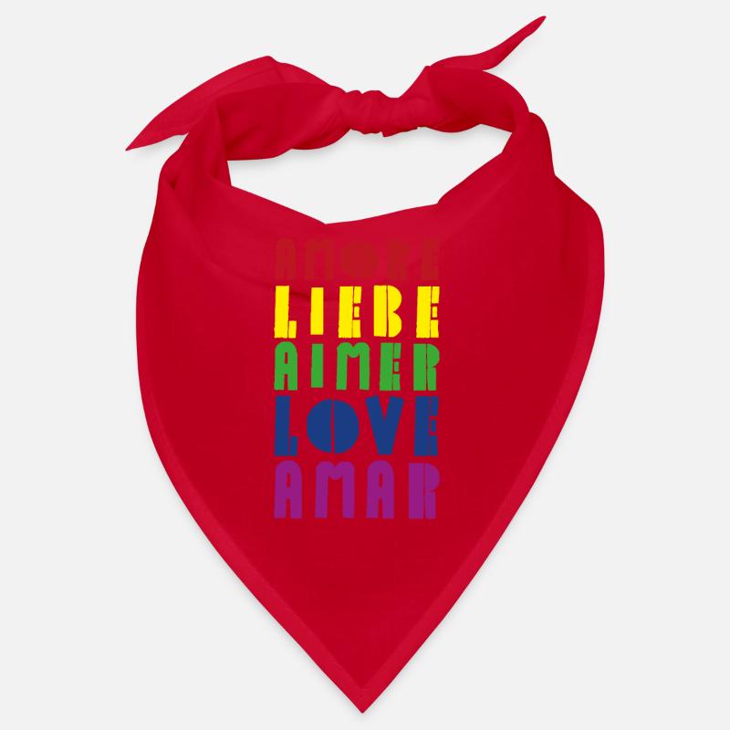 Love Rainbow Diverse Languages Bandana