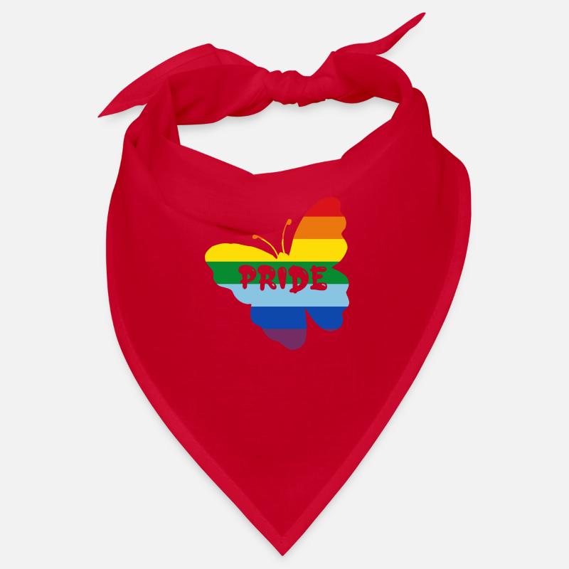 Papillon drapeau arc-en-ciel Bandana
