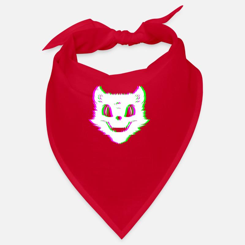 Evil Cat Techno Rave Halloween Trip Bandana
