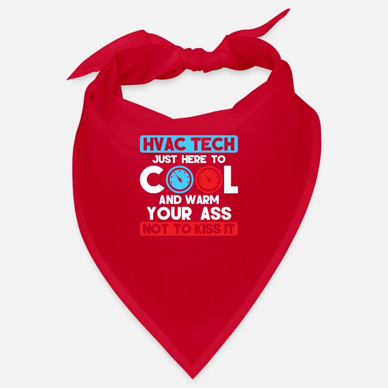 TechTech CVC Juste ici pour refroidir Technicien d’installation Bandana