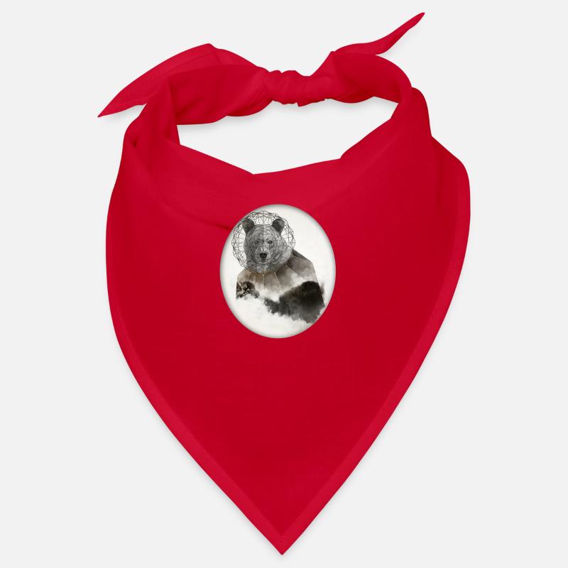 Bear Bär Poly Art Bandana
