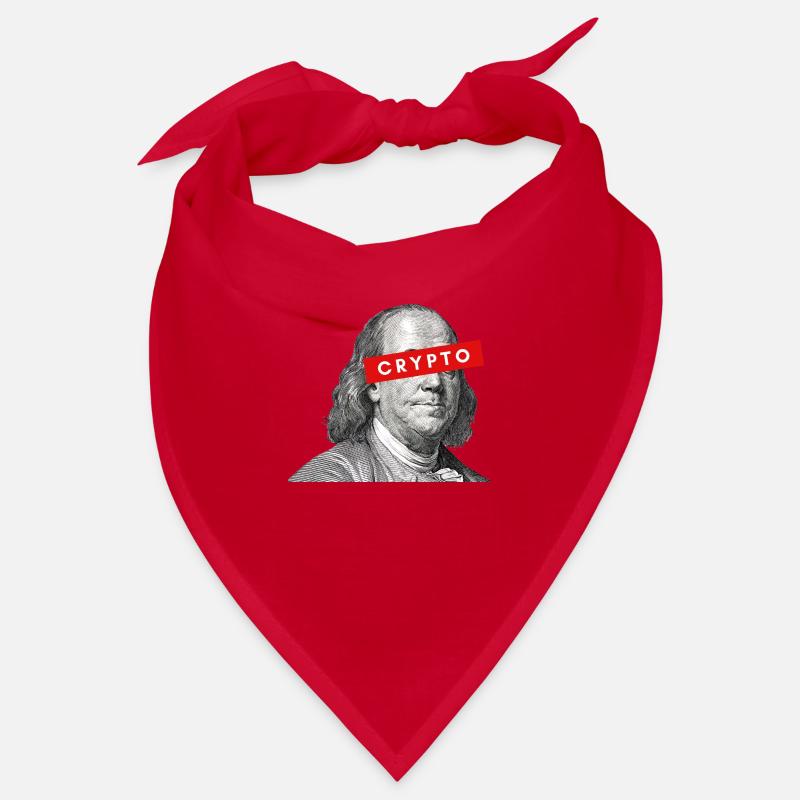 Krypto Benjamin Franklin Kryptowährung Blockchain Bandana