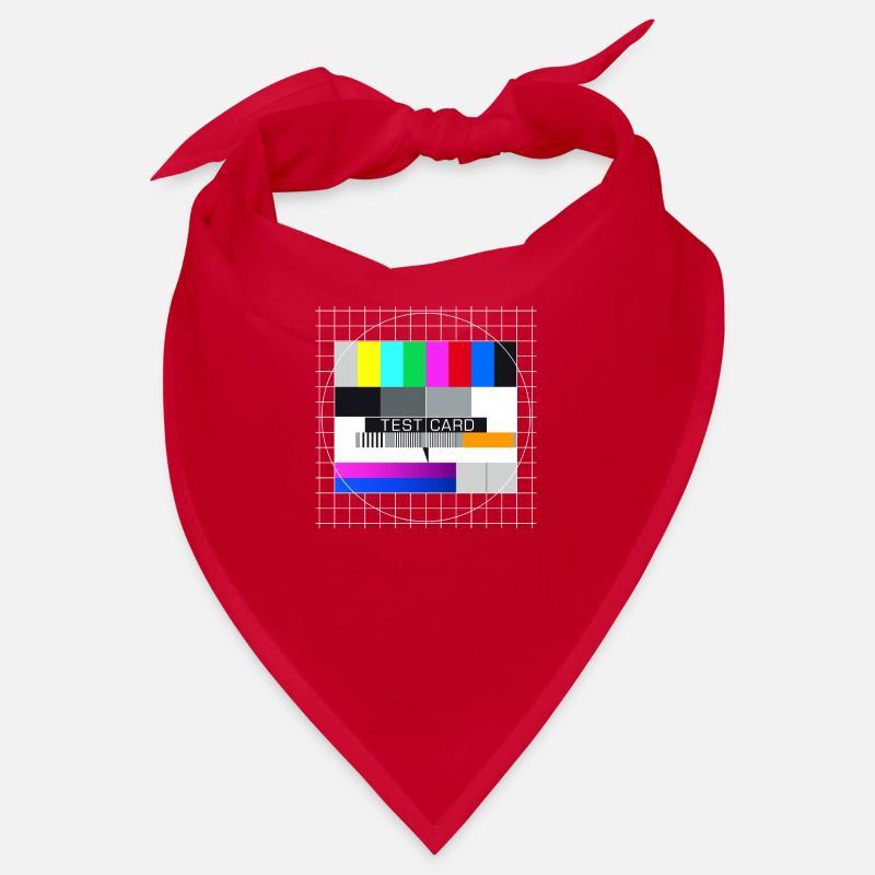 Test Image Television Screen Nostalgic Display Bandana