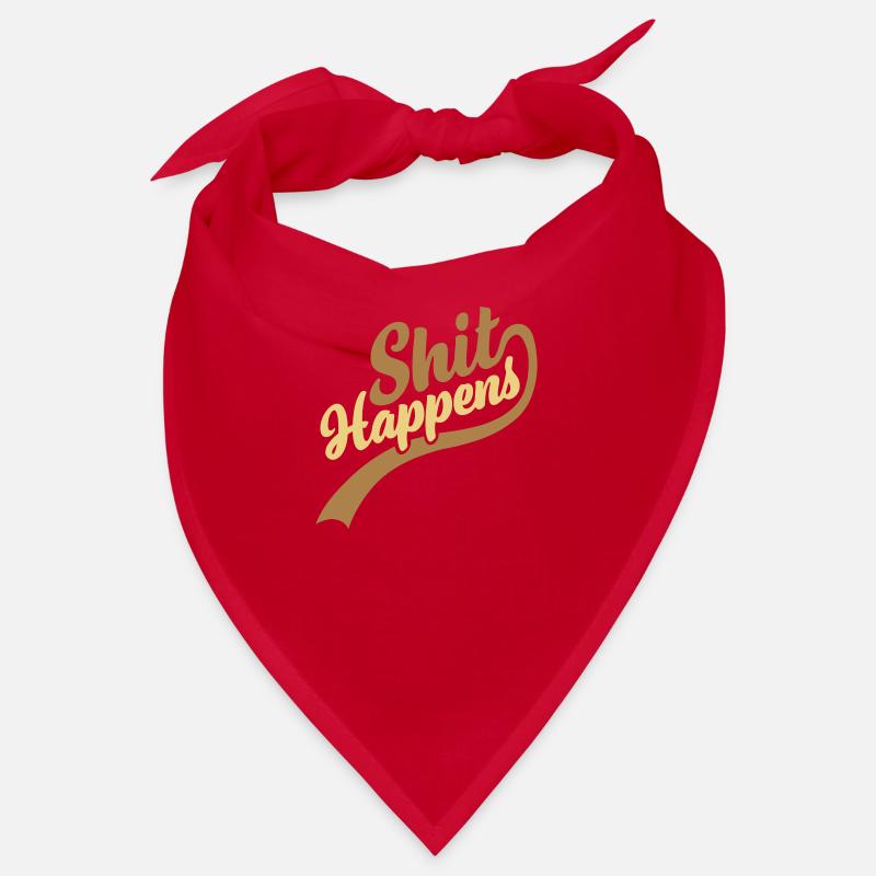 Lettrage De la merde arrive Citation Bandana