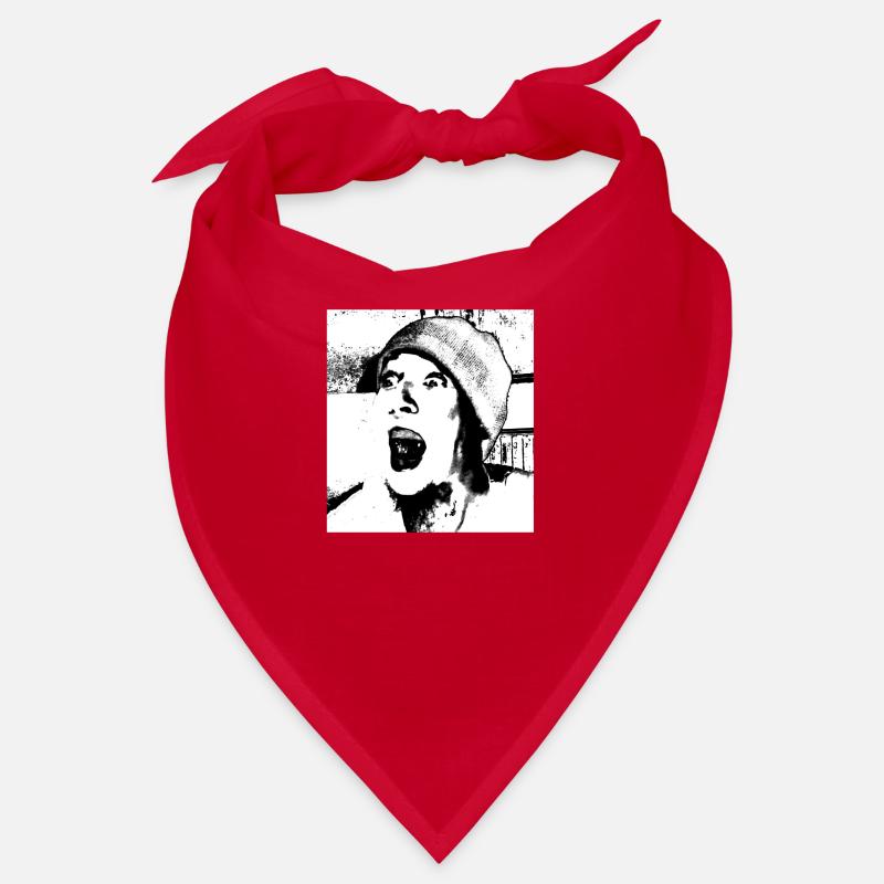 Face with cap (white) Bandana