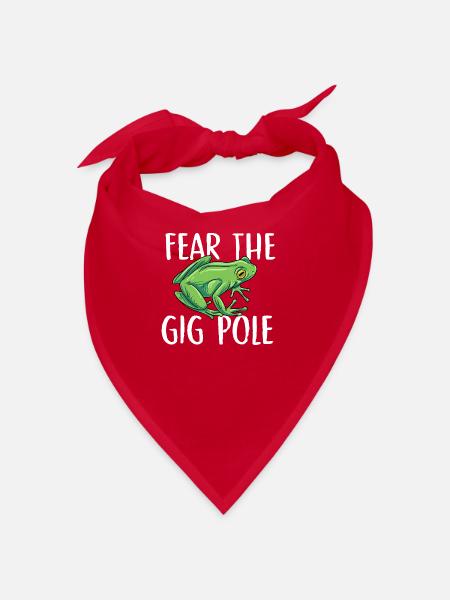 Craignez le poteau de concert Concevoir pour une chasse aux grenouilles - Bandana - rouge - Devant