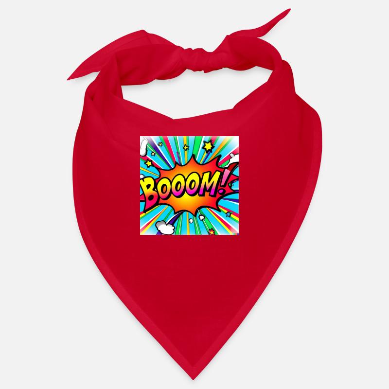 regenbogenstrahl comic style mit kaboom Bandana