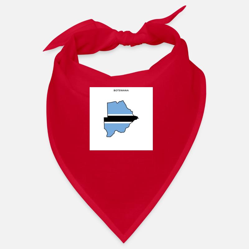 Botswana (Botswana) drapeau, carte Bandana