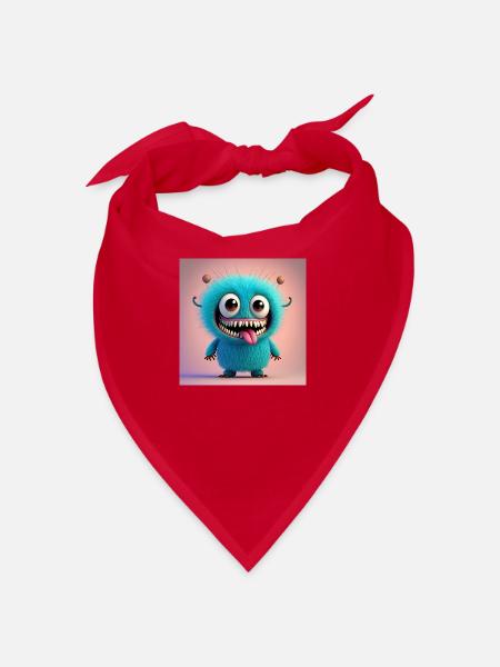 Happy Halloween cute monster scary funny spooky - Bandana - red - Front