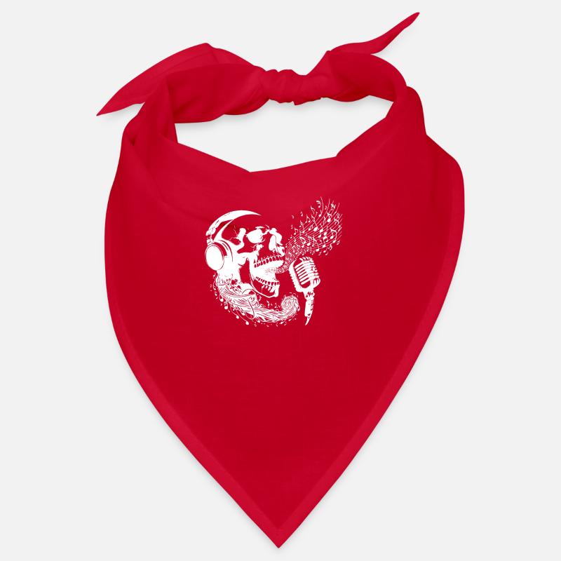Vanitas Singender Schädel Kopfhörer INVERS Bandana